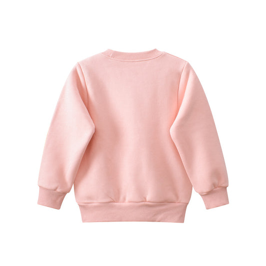 Sweat rose doublé polaire