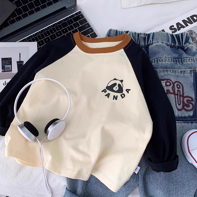 T-shirt enfant en coton à manches longues