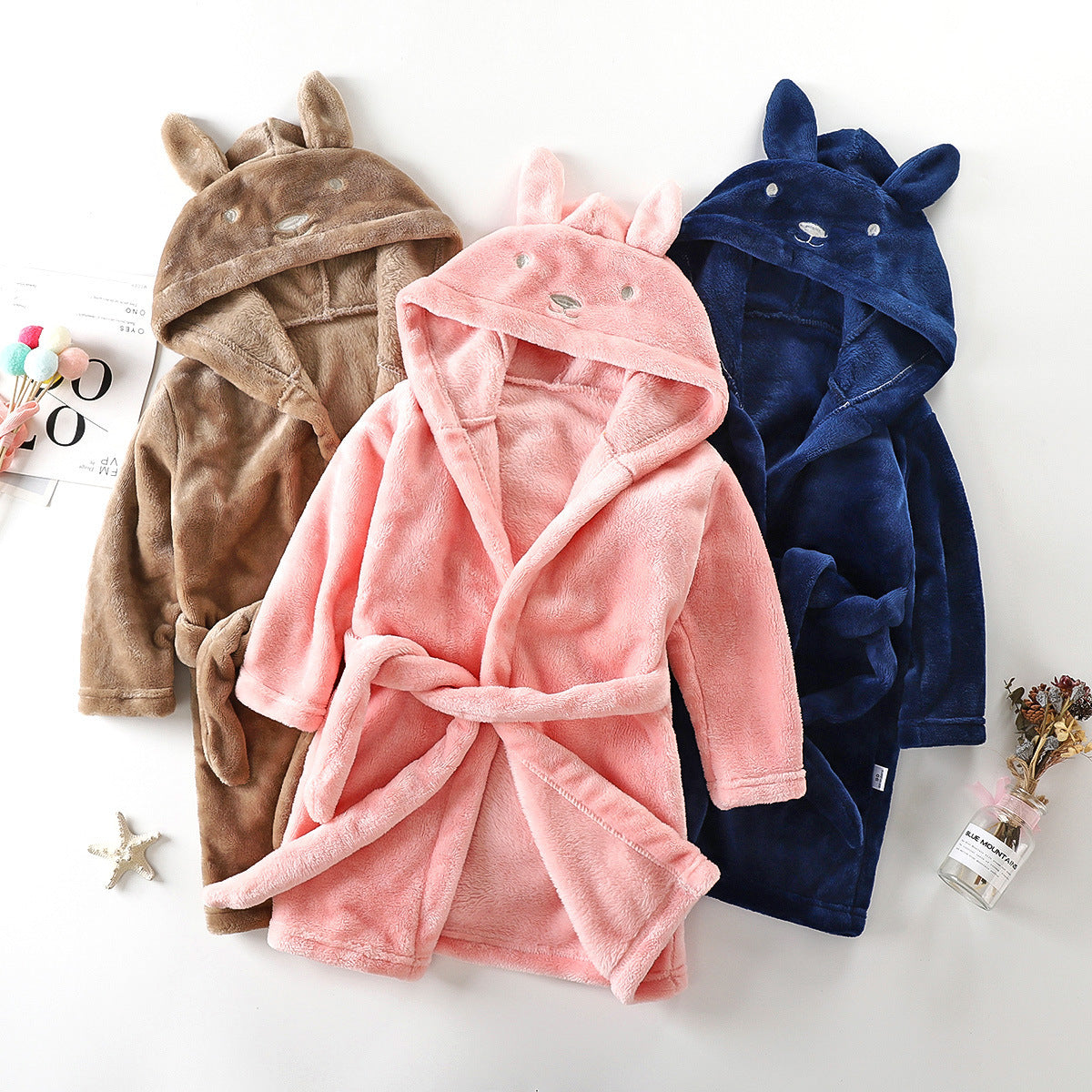Peignoir en polaire corail pour enfant