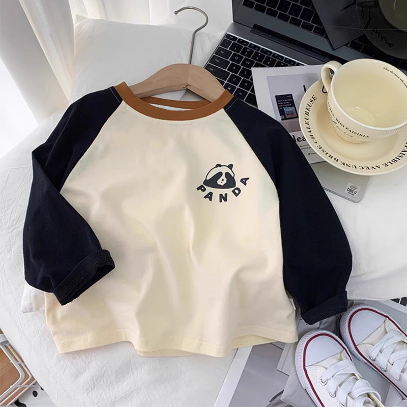T-shirt enfant en coton à manches longues