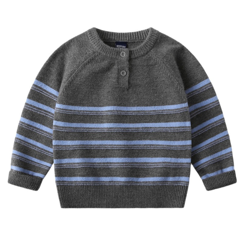 Pull rayé en maille