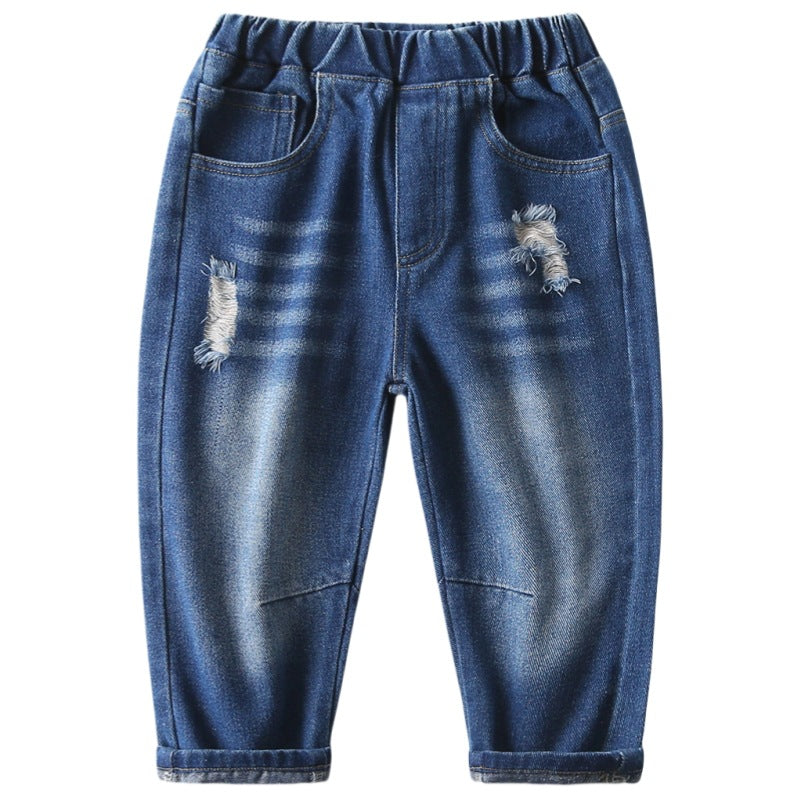 Pantalon en jean bleu foncé pour garçon