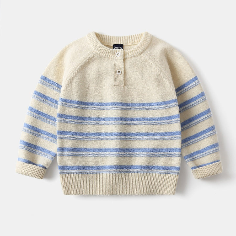Pull rayé en maille
