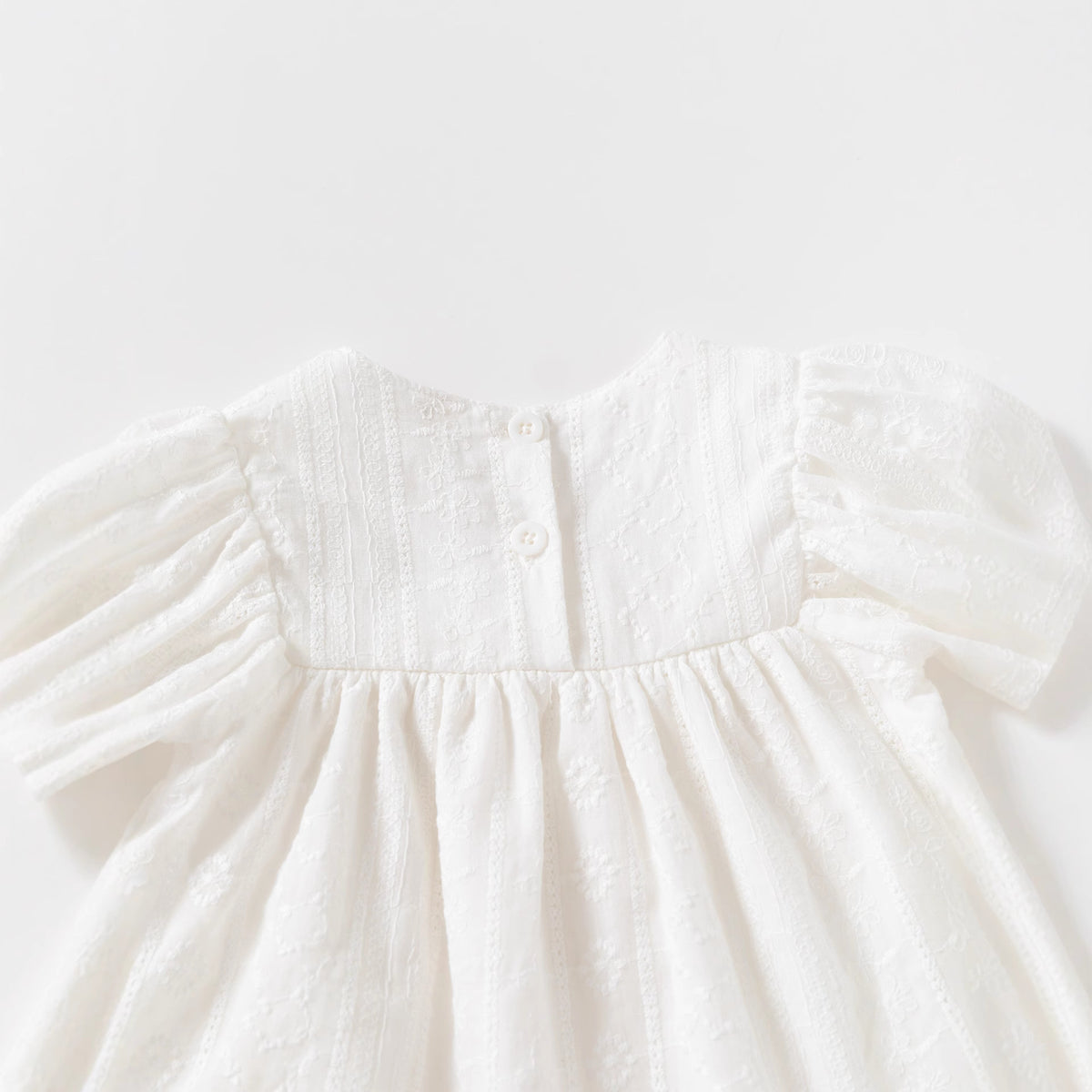 Robe-body en coton à manches longues pour bébé fille
