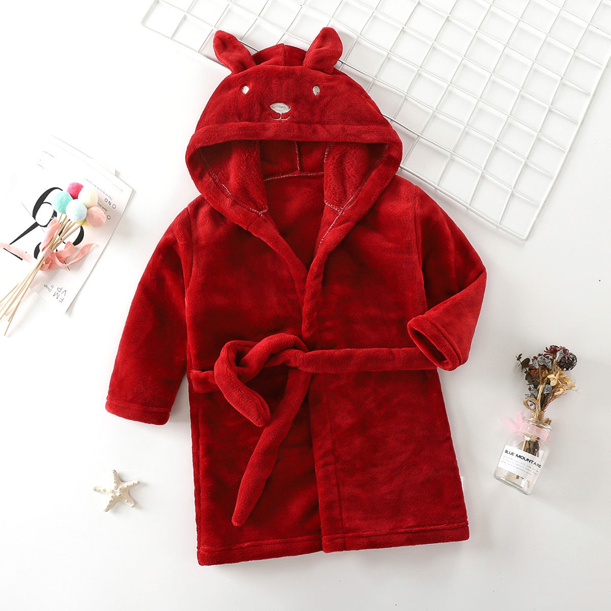 Peignoir en polaire corail pour enfant