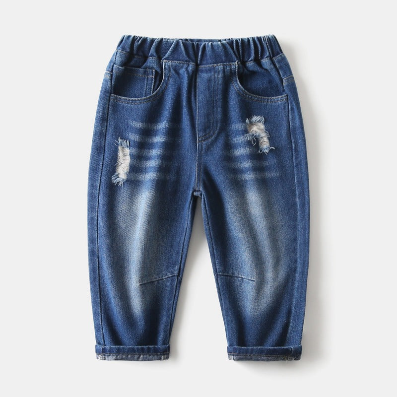 Pantalon en jean bleu foncé pour garçon