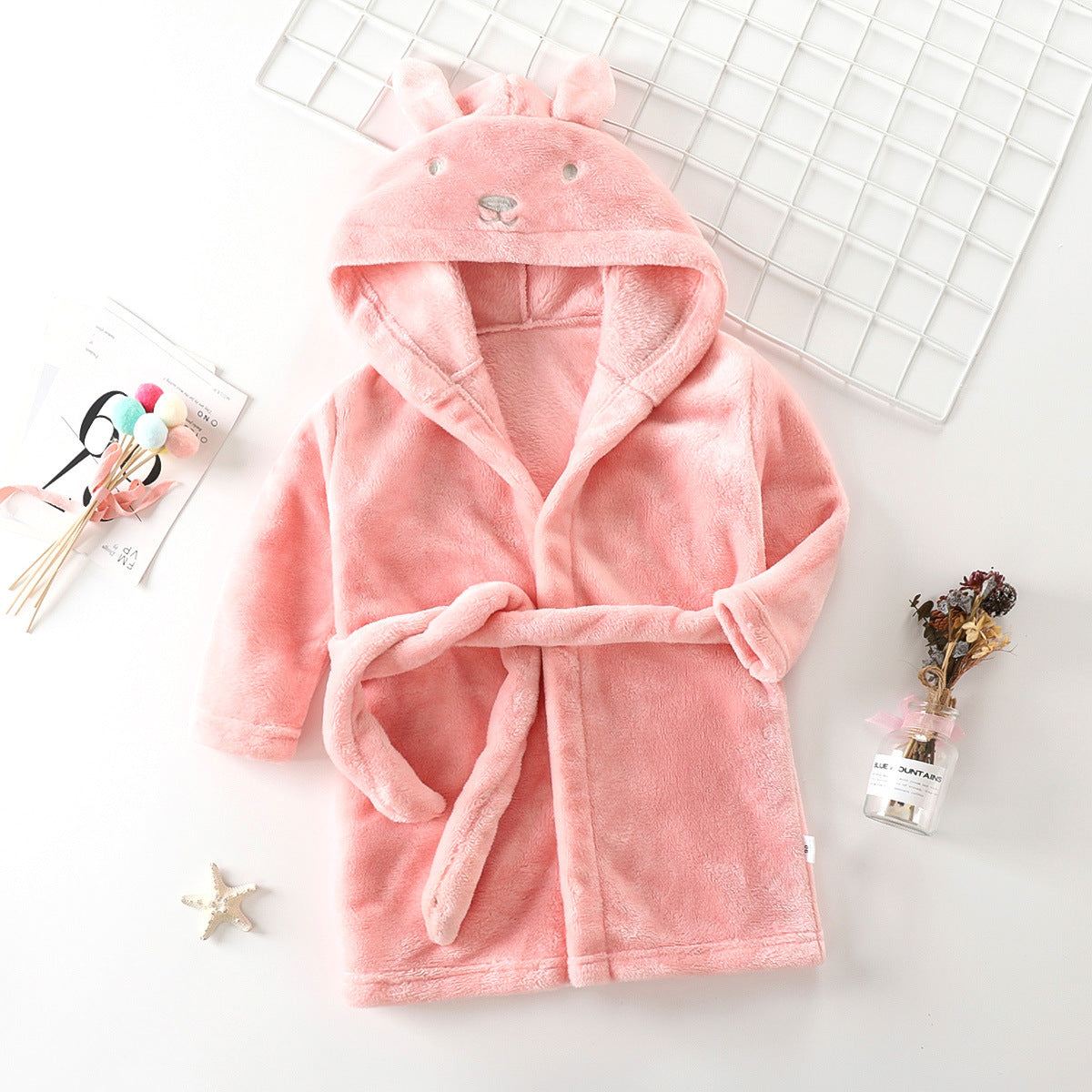 Peignoir en polaire corail pour enfant