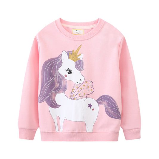 Sweat rose en coton