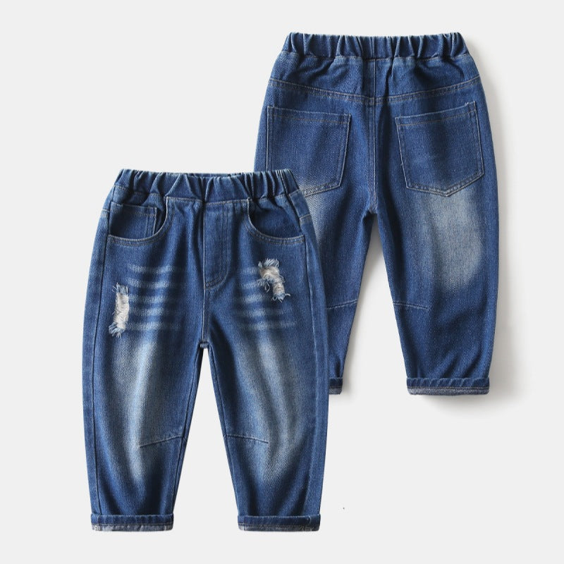 Pantalon en jean bleu foncé pour garçon