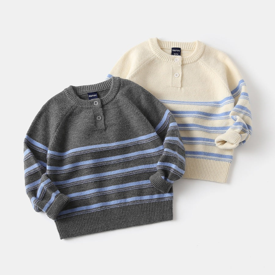 Pull rayé en maille
