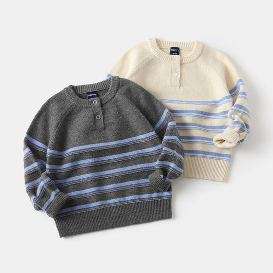 Pull rayé en maille