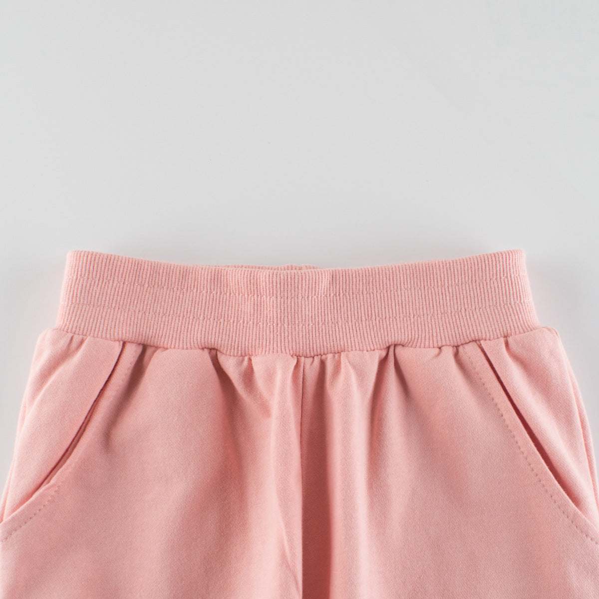 Pantalon de sport rose en coton pour fille